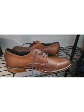 Aston Grey Leather Dress Shoes Size 9.5